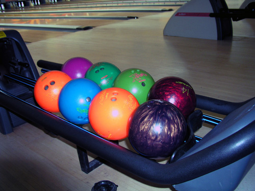 Bowling balls.