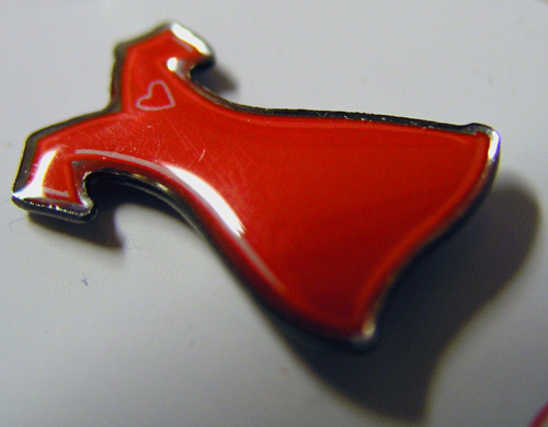 American Heart Association pin.