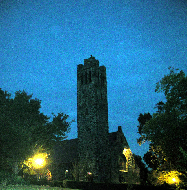 Chapel at night.
