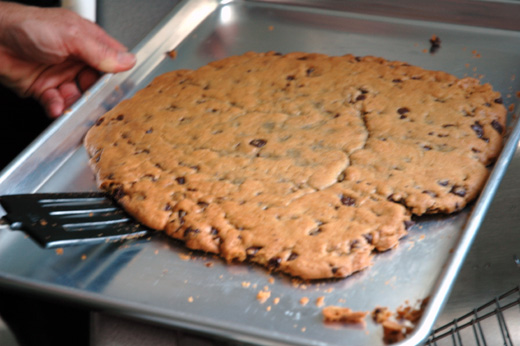 Oversized cookie.