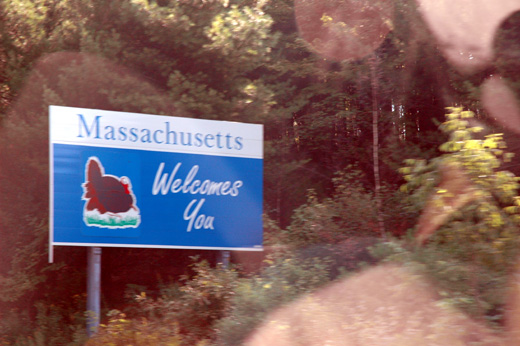 Massachusetts welcomes me.