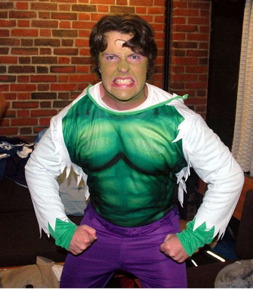 The Hulk costume.