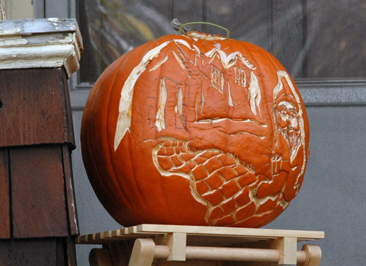 Intricate pumpkin.