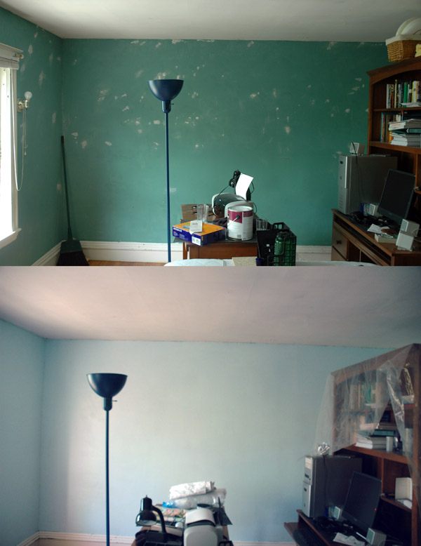 We painted my bedroom.